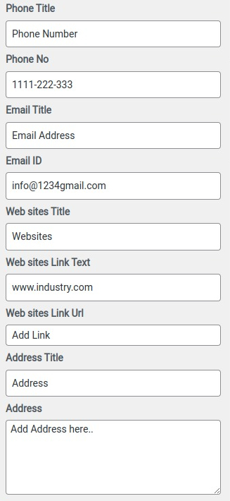 select Contact Page template