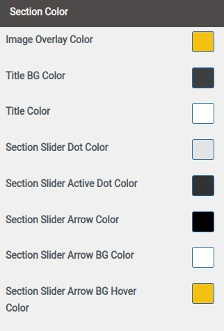 set Featured Page section