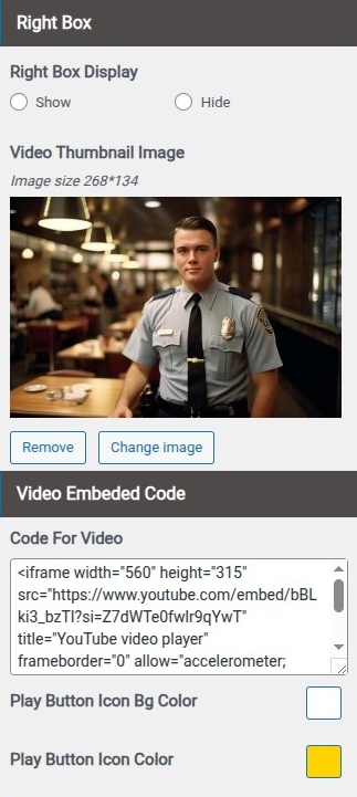 set Featured Page section