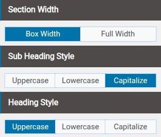 set Featured Page section