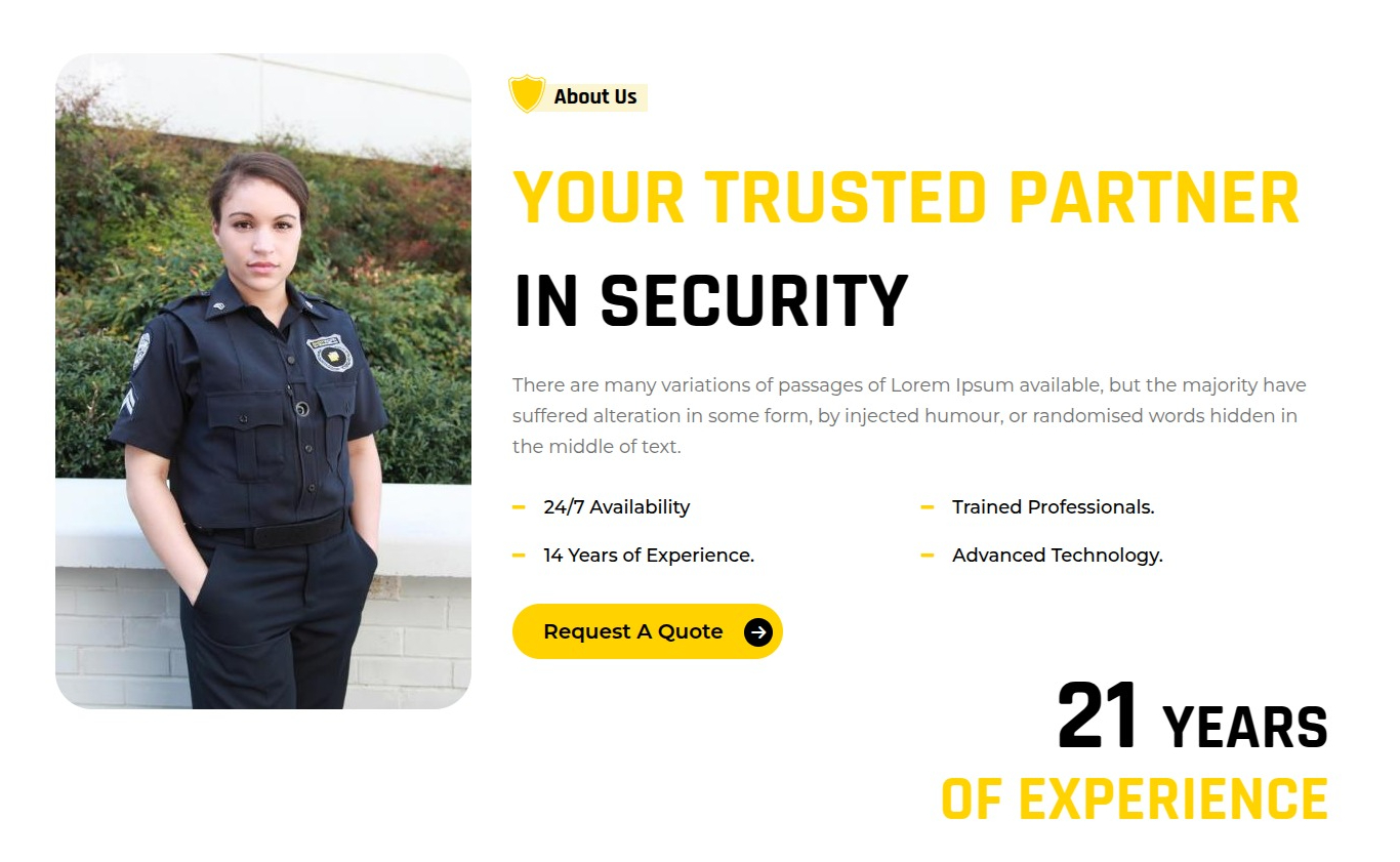 set Featured Page section