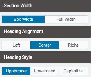 set Featured Page section