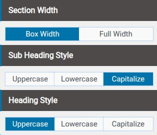 set Featured Page section